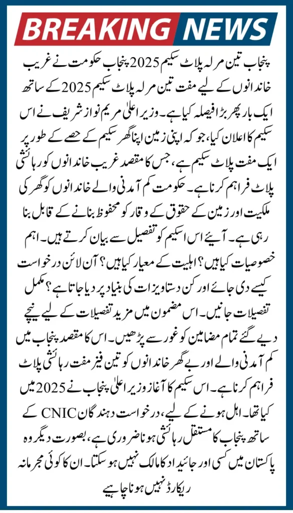 CM 3 Marla Plot Scheme 2025 Apply Online via Azag Portal Login for 2K Plot Allocation