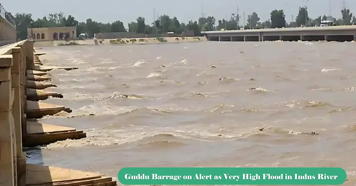 Guddu Barrage on Alert as Very High Flood in Indus River Submerges Sindh Villages