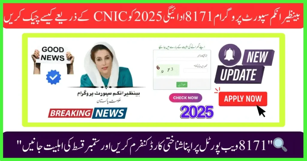 How to Safely Verify BISP 8171 Payment Status Online with CNIC in 2025
