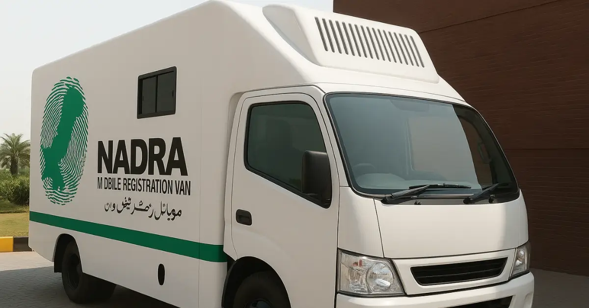NADRA Mobile Registration Vans Schedule 2025 in Remote Areas of Pakistan (September 22–26)