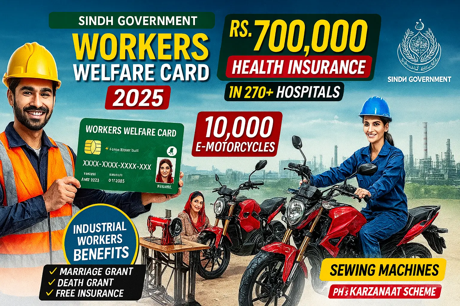 Sindh CM Workers Welfare Card (WWC) 2025 with New Benefits