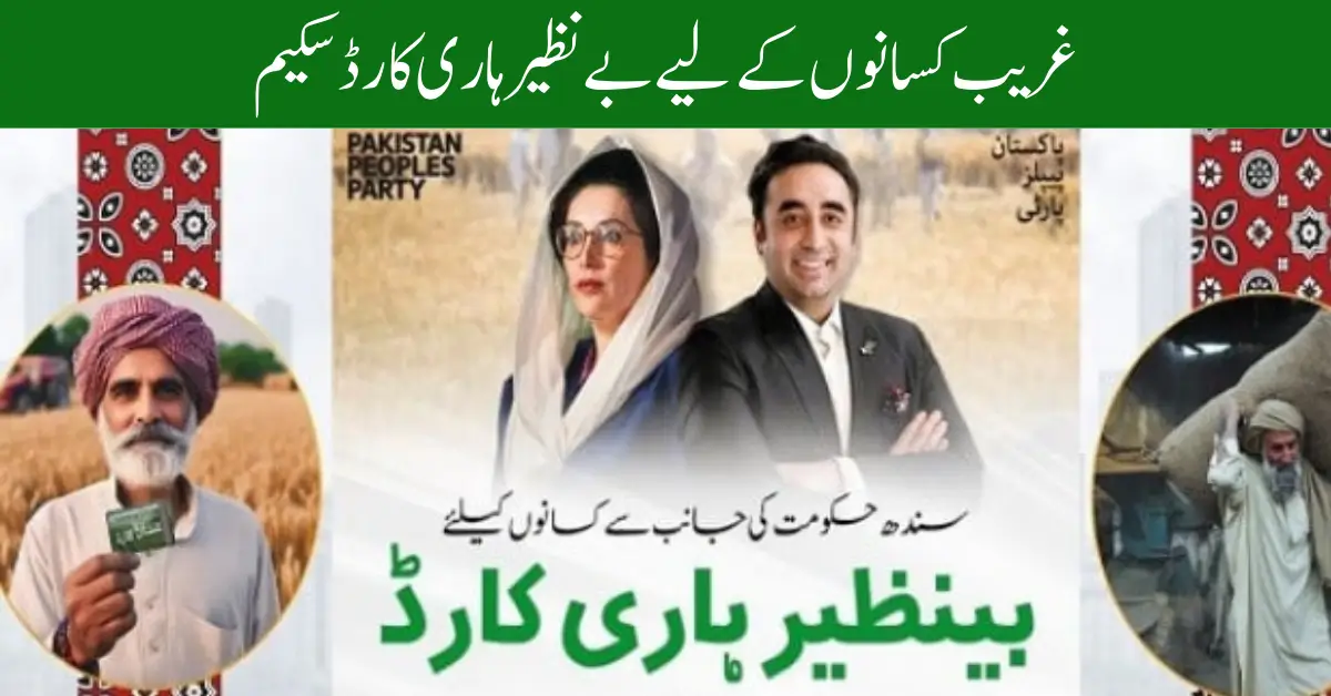 Sindh Govt to Distribute Benazir Hari Cards 2025 Among Newly Registered Farmers