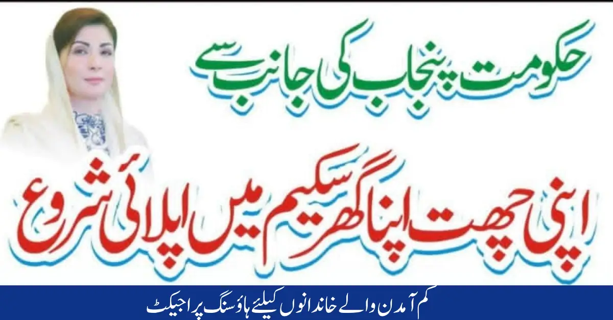 ACAG.Punjab.Gov.pk - Apply Online for Punjab’s Apni Chhat Apna Ghar 2025