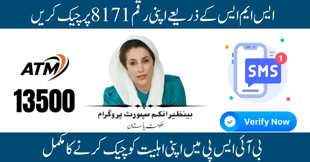 BISP 8171 Easy Check 2025 Verify CNIC Status Online or via SMS