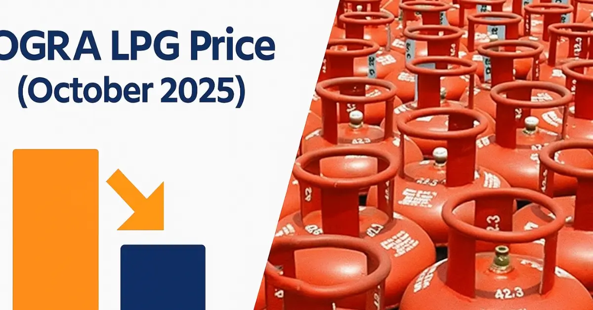 October 2025 LPG Price in Pakistan OGRA Reduces Domestic Cylinder Rate by Rs79